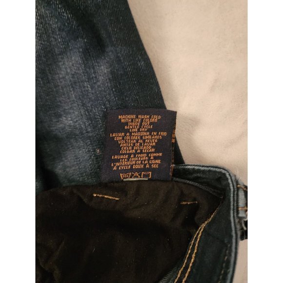 Seven7 Women's Dark Wash Mid Rise Cotton-Blend Skinny Jeans Size 10 - Picture 6 of 14